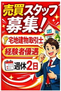 業務拡大につき【売買スタッフ】募集中♪