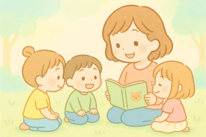 読み聞かせデビューしました(^^)